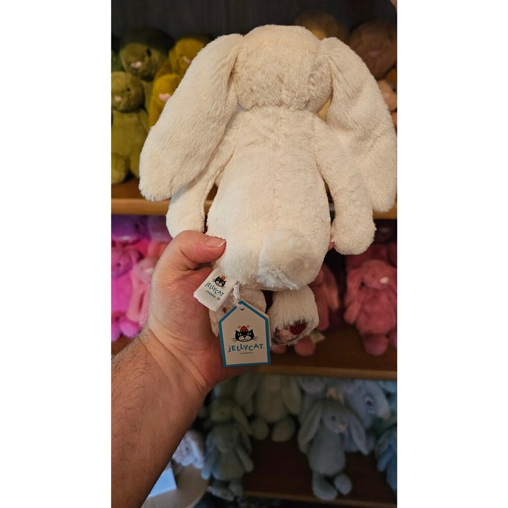 Jellycat Little Blossom Cream Bunny "Berry" - Picture 2 of 3